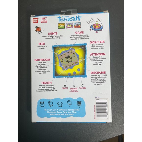 The Original Tamagotchi Virtual Pet - Blue/White Checkered Design - Picture 3 of 3